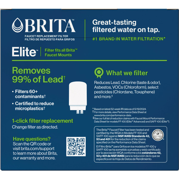 Brita Elite On Tap Replacement Filter (2-Pack) 36311 421454