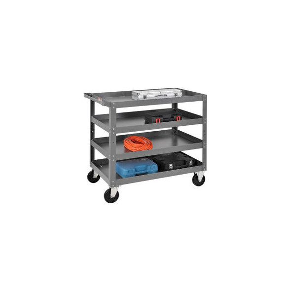Global Industrial Steel Stock Cart w/4 Shelves 800 lb. Capacity 36""L x 24""W x
