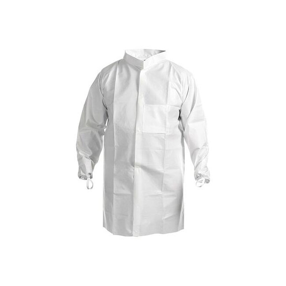 Kimtech Kimtech A7 Lab Coat, SMS, Snaps Closure, White, 6XL, 30 PK 47657