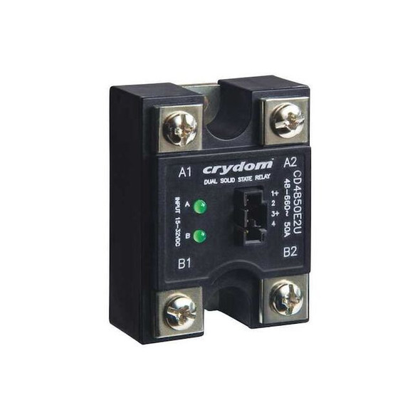 Crydom Dual Solid State Relay, 2 Phase, Screw Clamp, Panel, SCR CD4825W2V