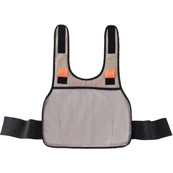 Standard Cooling Vest Only,L-XL,Khaki, Fabric, Cotton, Khaki, Size L-XL  6235