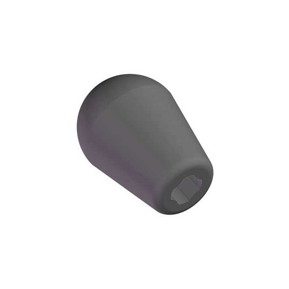 Soft Touch Shift Knob, 1/4", 5/16", M6, M8 Thread Size, 1-3/8" Dia., Blind Tap