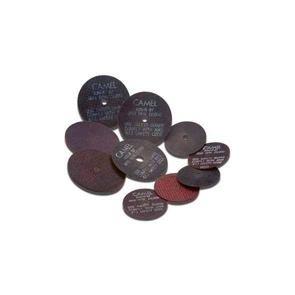 Cut-Off Wheel, Die Grinders, 3 in Dia, 1/16 in Thick, 1/4 in Arbor, 36 Grit Pack of 50