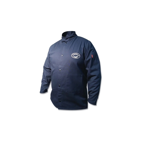 3000 Flame Resistant 9 oz Cotton Coat/Jacket, X-Large, Navy, 33 in L