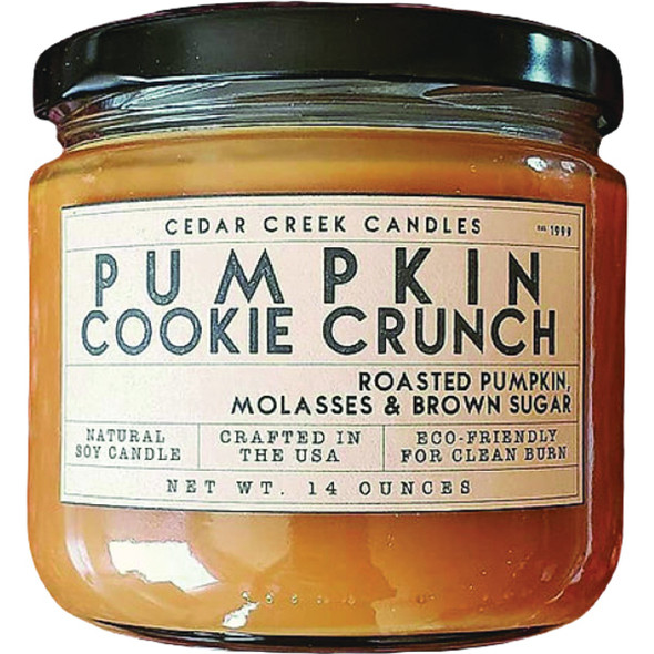 Cedar Creek Soy Wax Candle, Pumpkin Cookie Crunch 14CNPCCH