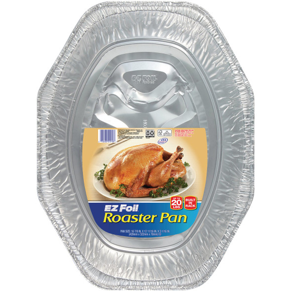 EZ Foil 14-1/8 In. x 18 In. Oval Roaster Pan Z01918 Pack of 12
