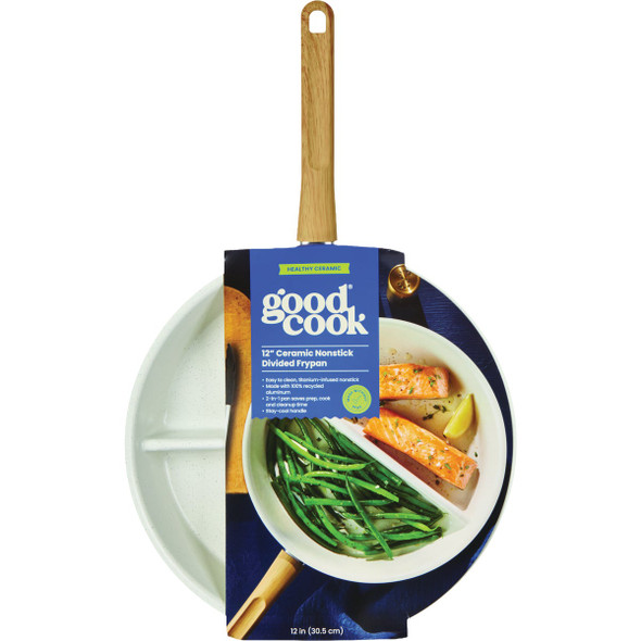 Good Cook 12 In. Ceramic Nonstick Divided Frypan 4541 629422