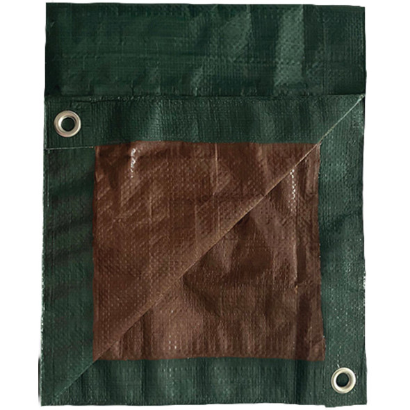 Tru-Guard 12 Ft. x 20 Ft. Green/Brown Polyethylene Storage Tarp Cover