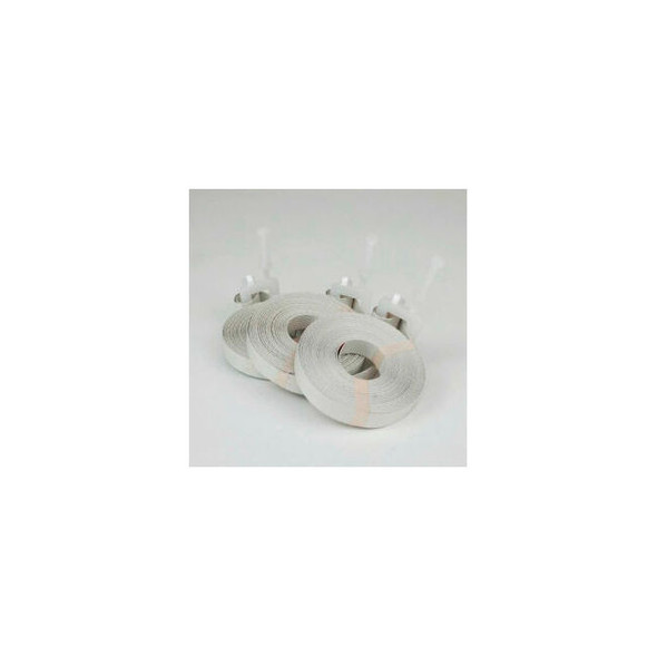 Encore Packaging Pre Cut Strapping w/Plastic Buckle 1/2""W x 17'L White 500 Stra
