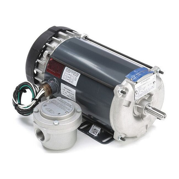 Leeson Hazardous Location Motor,1 HP,3.3/1.6A 056T17G15600