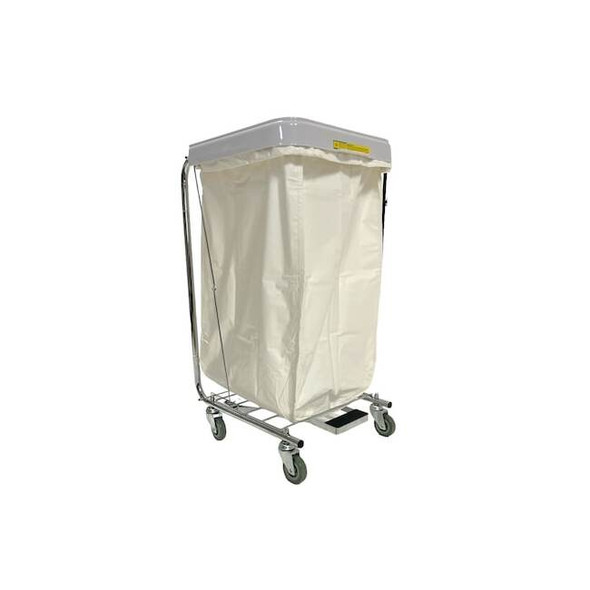 R&b Wire Products Drawstring, Nylon, Hamper Bag, White 640W