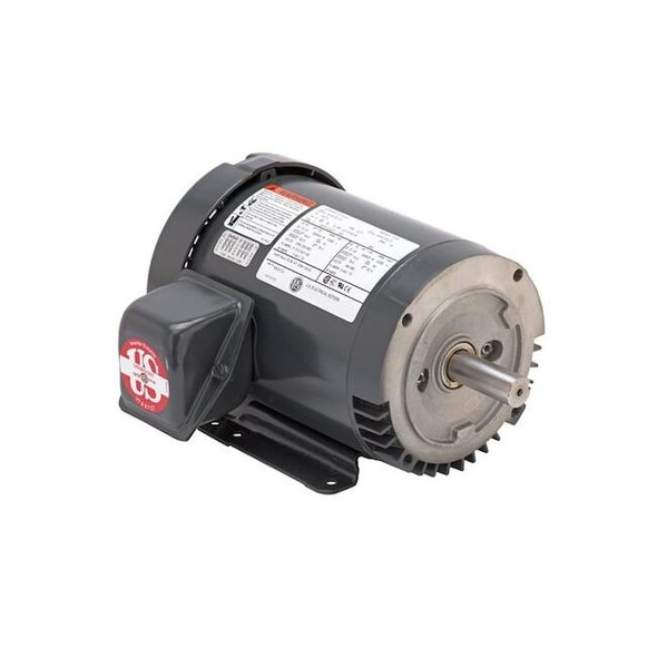 Three-Phase General Purpose Motor, 1 1/2 HP, 56C Frame, 208-230/460V AC Voltage