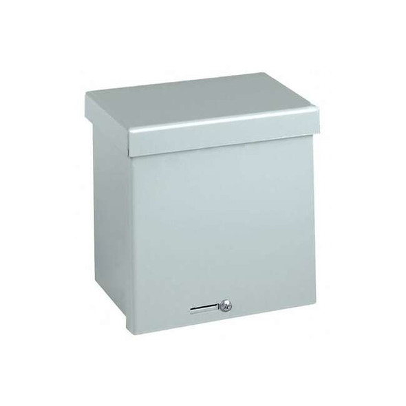 Padlockable Hasp Electrical Enclosures, 24 in H, 6 in D, 18 in W, 3R, Steel