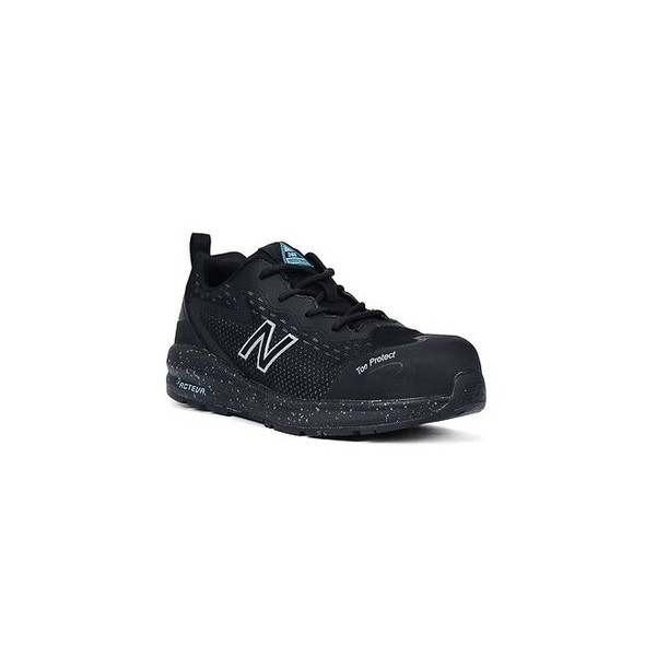 Women's Composite Toe Athletic Shoe, Black/Aqua, 5 1/2, D, WIDLOGIBL
