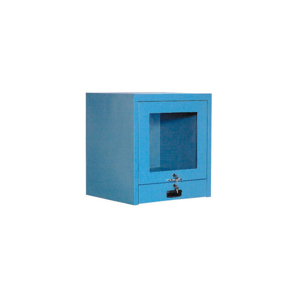 Global Industrial Countertop CRT Computer Cabinet Blue
