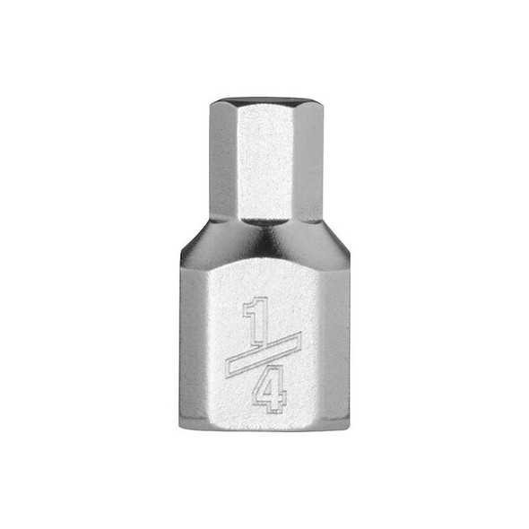 Milwaukee Tool Bit Socket,1/4" Drive,Chrome,S2 Steel 45-34-1125
