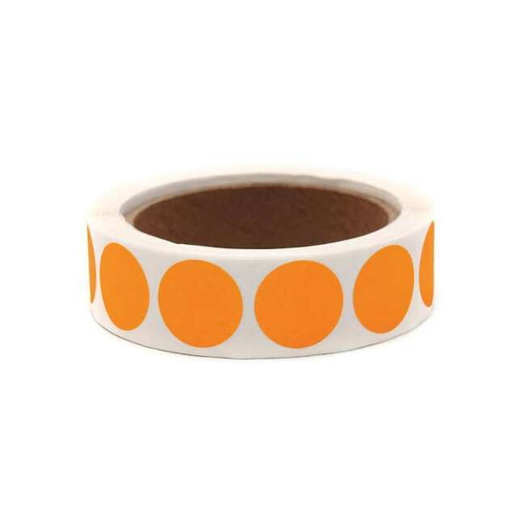 Roll Products 1 Color Code Circles Flo OR 1000roll, PK1000 119-0004V