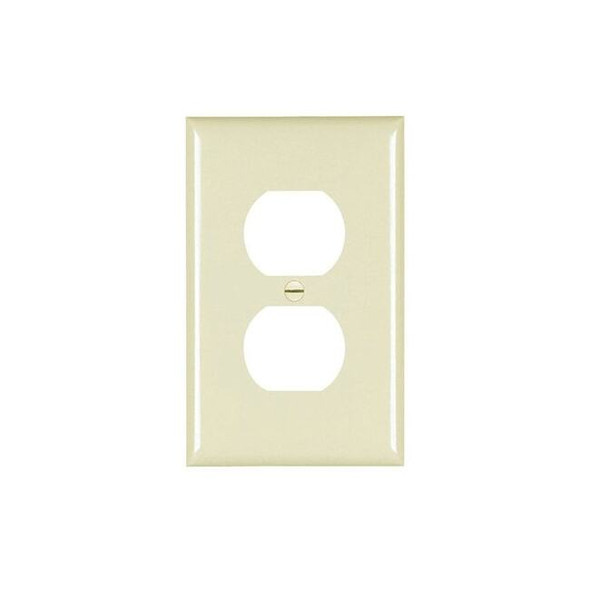 Legrand Wall Plate, Duplex Outlet, Brown, Nylon TPJ8
