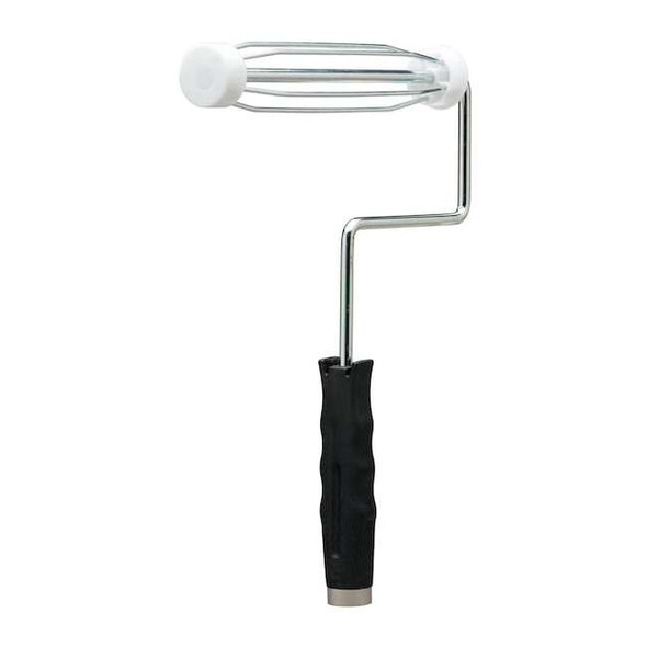 Paint Roller Frame, 5 Wire Cage, Polypropylene Handle, 4" Rollers
