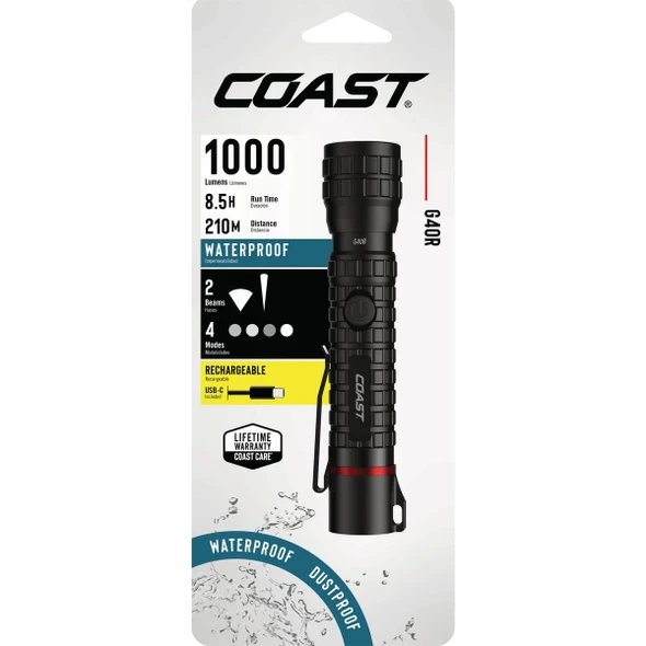 Coast G40R 1000 Lm. Flashlight 31485 545578
