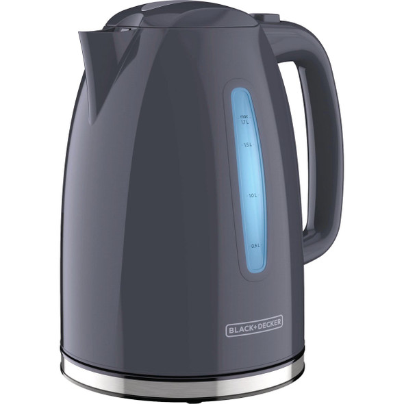 Black & Decker 1.7 Ltr. Gray Rapid Boil Electric Kettle KE1555GY