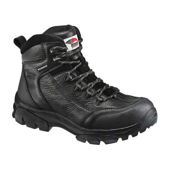 Men's 6-Inch Work Boot, 10, Composite Toe, 6 in H, Black, A7245