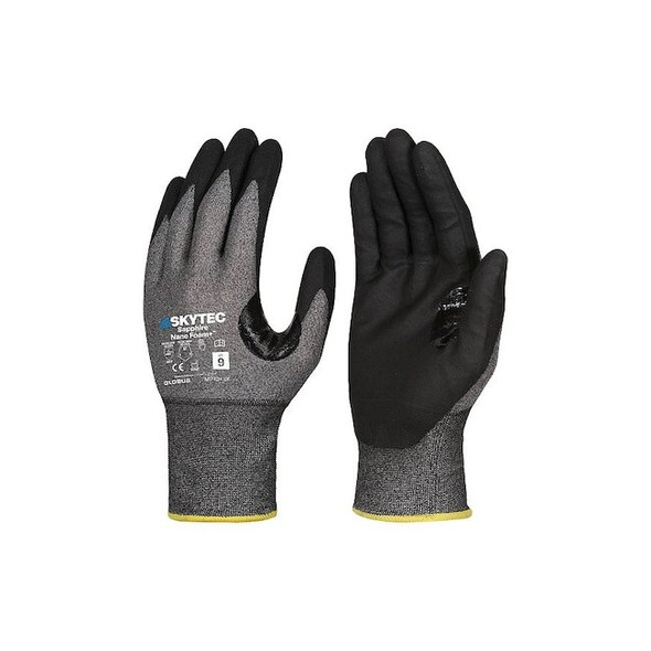 Globus Knit Gloves,Black,Unisex,PR Skytec Nano Foam+ 6(XS)