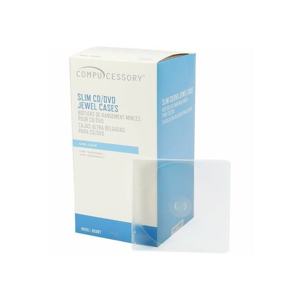 Compucessory CASE,CD,SLIM,CLEAR,50PK, PK50 CCS55307
