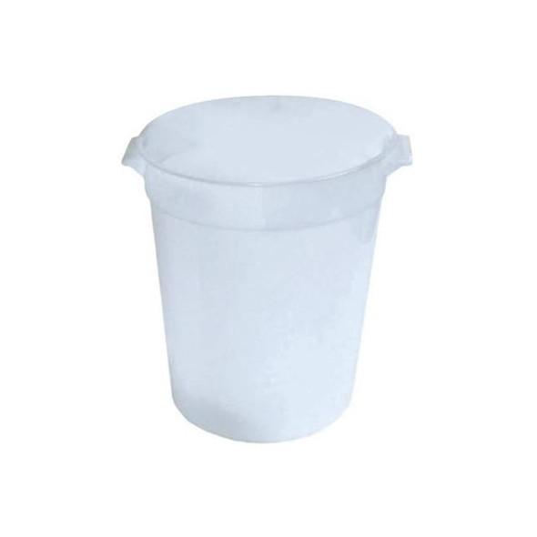 Crestware Stackable Round Container, White, Polyethylene RCW18