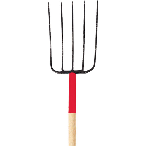Razor-Back 36 In. D-Grip Wood Handle Forged Compost Pitch Fork (5-Tine) 2827200
