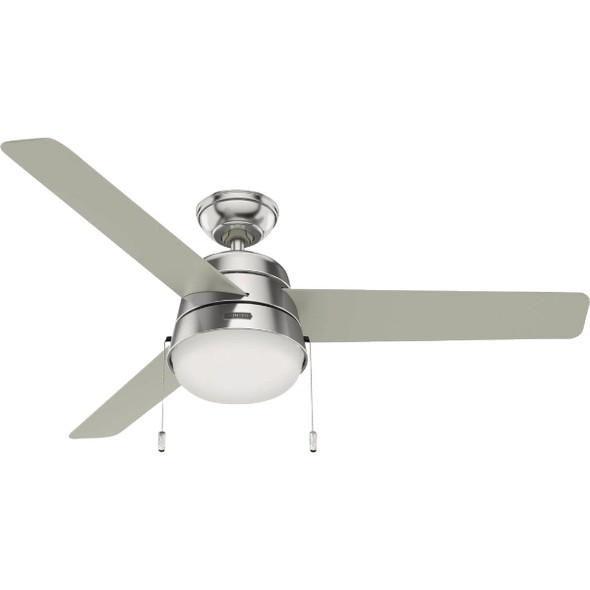Hunter Aker 52 In. Brushed Nickel Ceiling Fan 50540