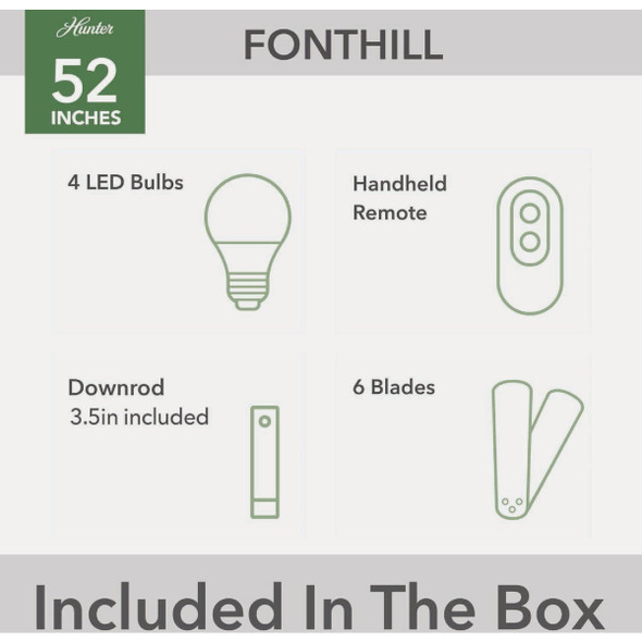 Hunter 52" Bn Fonthill Fan 52901 545214