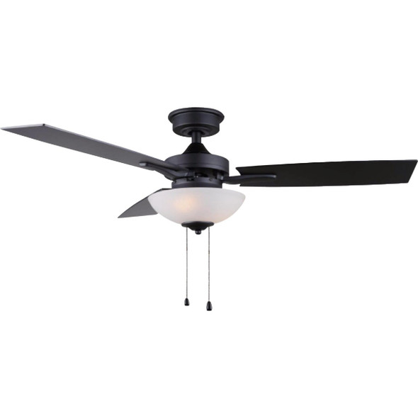 Canarm Henry 42 In. 3-Blade Black Ceiling Fan CF42HEN3BK