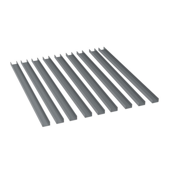 Akro-Mils® 9-Rail System (For Large ProCart), Gray, 1/Each