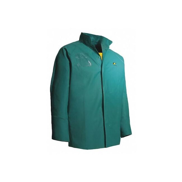 Onguard Chemtex Rain Jacket,Hood Snaps,Green,S 7103200