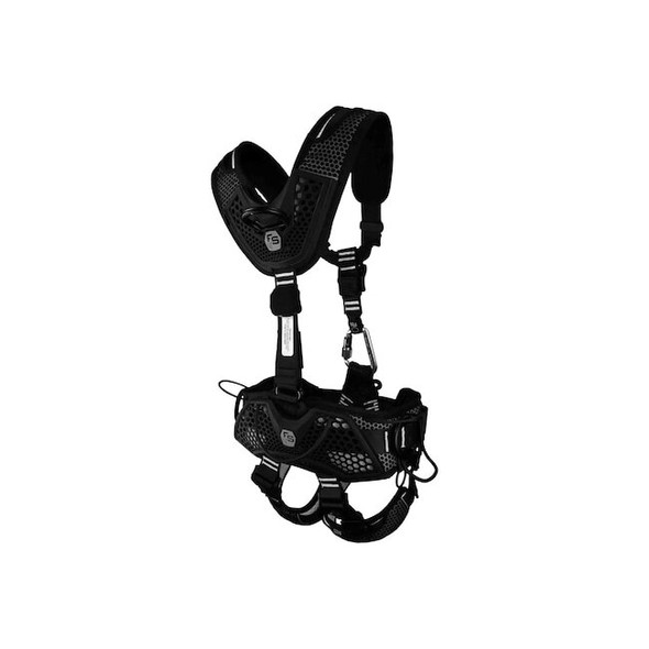 Fall Safe Safety Harness,Aluminum,2XL,Black FS243.2IPB-2XL