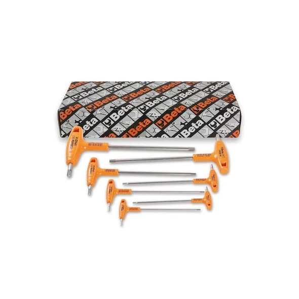 Beta Hex Key Set, Hex, T-Handle, T, 7 pcs 96TINOX-AS/S7