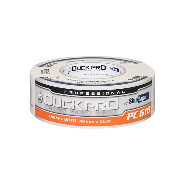 Shurtape DuctTape,White,60-1/8ydL,1-7/8inW 105482