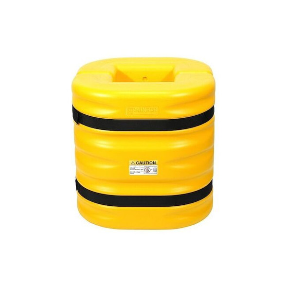 Manufacturer Varies Column Protector,Yellow,HDPE,8" dia 913NE7