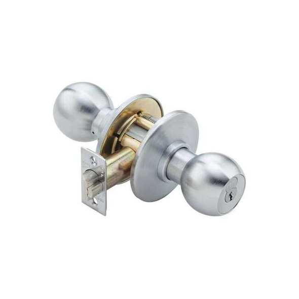 Best Knob Lockset,2-3/4" Backset,Mechanical 8K30N4ASTK626