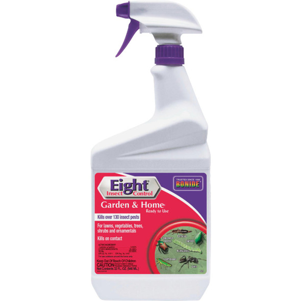 Bonide Eight 32 Oz. Ready To Use Trigger Spray Garden & Home Insect Control 428