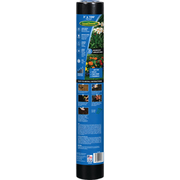 Green Thumb 3 Ft. x 100 Ft. 10 Year Landscape Fabric 113-GT 739604