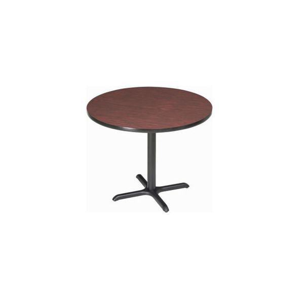 Interion 42"" Round Bar Height Restaurant Table Mahogany