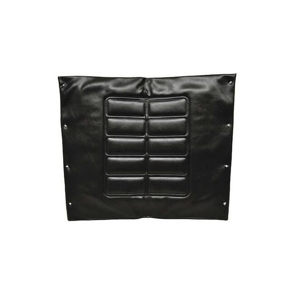 Alco Vinyl Flared Back UPH,22 W,8 Hole,Black 74539-A3