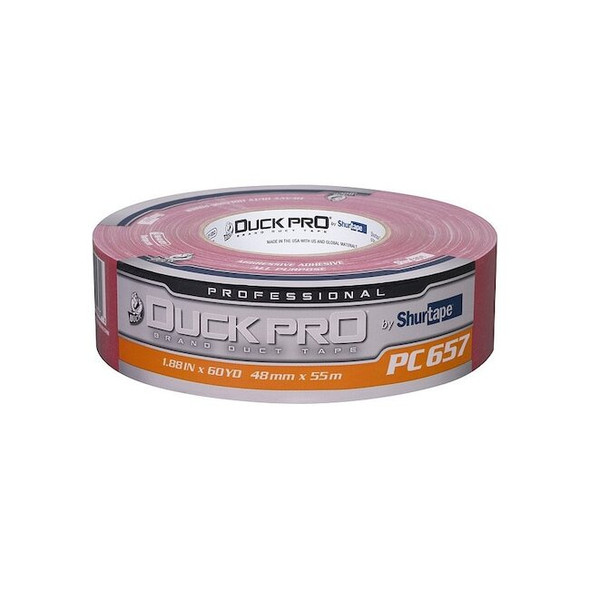 Shurtape Duct Tape, Red, 60-1/8 yd L, 1-7/8 in W 105487