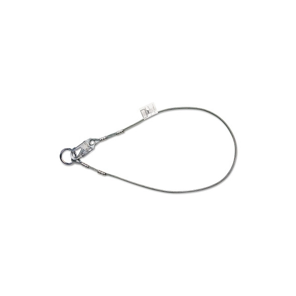 Cable Anchorage Connector, 400 lb Load Capacity, 6 ft, Silver
