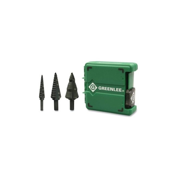 Step Drill Bit Set, 3 Pc