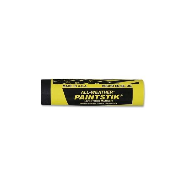 Paintstik® Livestock Marker, 1 in dia, 4 in L, Black