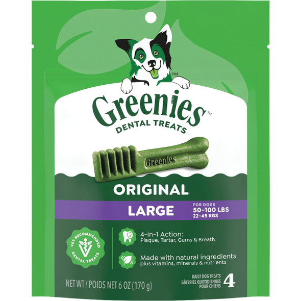 Greenies Large Dental Chew Treats (4-Pack) 10294