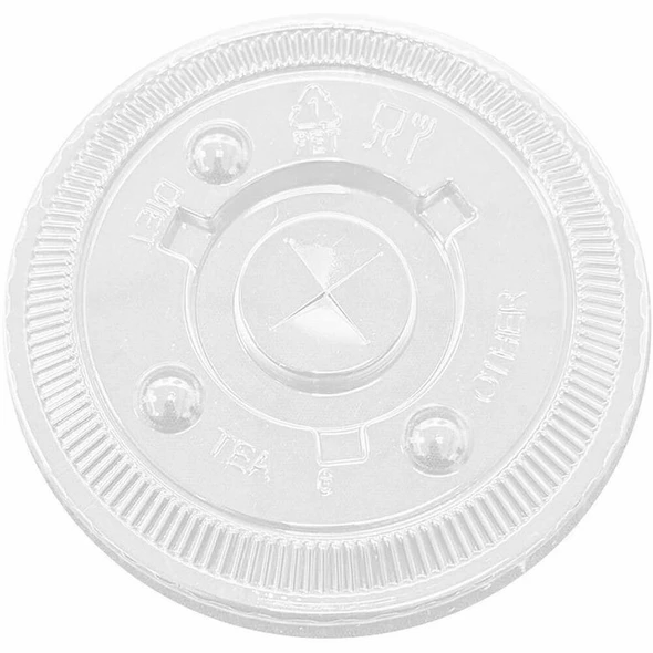 Genuine Joe Lids for Paper Cold Cups - Clear - 1000 Lids/Box - 1 Carton
